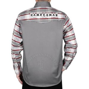 Chest Pockets Breathable <b>Welding</b> <b>Shirt</b> Engineered for Comfort and Safety Protective <b>Welding</b> Sleeve Two Pocket Snap Front - Product Image 4