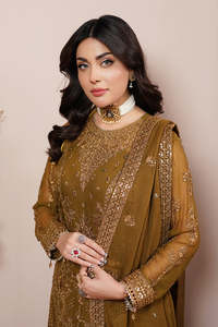 Nouvelles robes de soirée pakistanaises pour femmes, tenue de fête brodée, ensemble 3 pièces, tailles et couleurs personnalisées, vêtements pour occasions de mariage - Product Image 5