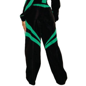 Ensemble de survêtement tendance personnalisé avec panneaux contrastants, veste coupe-vent courte et pantalon de jogging, style streetwear, marque privée, imperméable - Product Image 3
