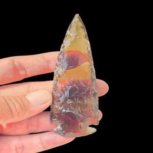 Vente en gros – Pointe de flèche en quartz fumé de 4 pouces, pierre précieuse de qualité supérieure, nouveau look fantaisie, gravure sculptée, cristal naturel, art Reiki - Product Image 1