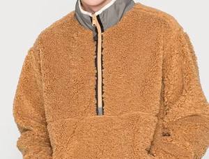 Custom Designed 300 Gsm Woven Sherpa Polar Fleece Eco-Friendly Jacket Women <b>Men</b> <b>Thermal</b> Contrast Colored Street Wear Bomber - Product Image 4