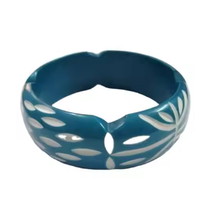 Pulseras de Resina Geométricas Rojas y Negras Únicas, Conjuntos de Joyería Acrílica Unisex de Moda, Calidad Premium, para Bodas, Mujer - Product Image 6