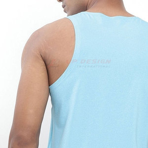 เสื้อกล้ามออกกำลังกายผู้ชายแบบสบายๆ ระบายอากาศ แห้งเร็ว เสื้อยิมแขนกุด บริการ OEM ขายส่ง - Product Image 6