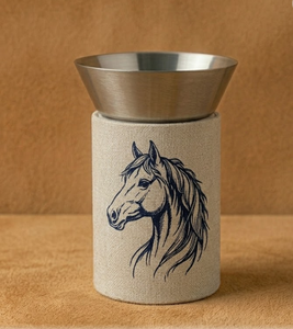 Brûleur à Bakhoor Cylindrique de Luxe avec Housse en Lin, Motif Drapeau des Émirats Arabes Unis et Graphique Urbain, Bol Encensoir en Métal - Product Image 5
