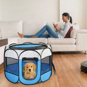 Corral Plegable Portátil para Mascotas, Resistente al Agua, para Uso en Interiores y Exteriores, con Cierre Superior e Inferior Extraíbles para Perros/Gatos - Product Image 6