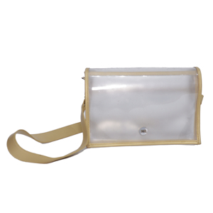 Sac bandoulière transparent en PVC pour femme avec fermeture à bouton, sac messager léger et transparent, utilisation quotidienne toutes saisons - Product Image 2