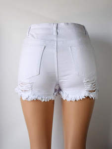 Shorts para mujer, nuevos shorts vaqueros vintage de verano para mujer, 100% algodón, transpirables, impermeables, personalizados, elegantes, OEM - Product Image 2