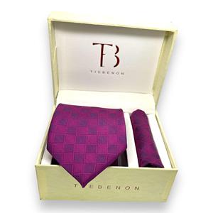 Conjunto de Corbata y Pañuelo de Bolsillo a Cuadros de Primera Calidad para Hombre, Corbata con Tacto de Seda |   Caja de Regalo con Pañuelo y Accesorios, Ropa Formal, Estilo de Lujo Indio, OEM - Product Image 1