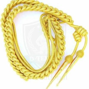 Bullion Wire Gold Aiguilettes Uniform Cords Metal Tip Factory Direct Supply Best Quality Custom Shoulder Cord for Ceremony - Product Image 4