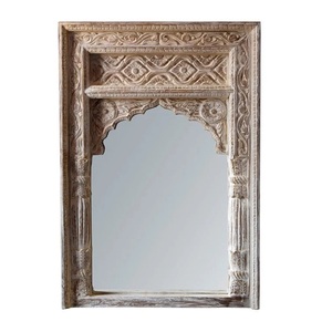 Elegant Statement Mirror for Contemporary Interiors Decorative Arched Detailing with Refined Vintage Character - Product Image 2