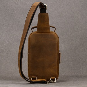 Bolso de Hombro Cruzado de Cuero Genuino con Cremallera Frontal, Estilo Moderno y Novedoso, para Uso Diario, Venta al por Mayor, de Moda, Ligero - Product Image 2