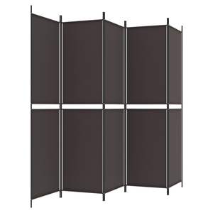 Separador de Ambientes de Tela Marrón de 5 Paneles, 98.4"x78.7" - Product Image 4