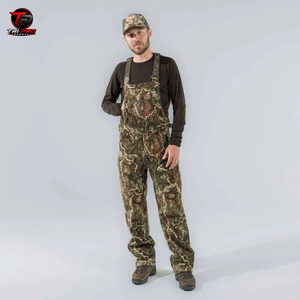 Overol de Caza para Hombre con Camuflaje Vertical, Bolsillo Horizontal con Cremallera en la Parte Superior del Pecho y Bolsillos Cargo Dobles con Solapa - Product Image 3