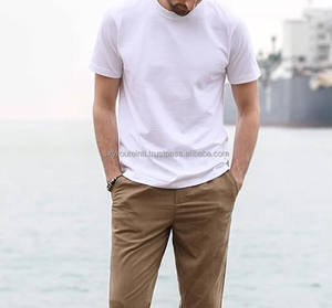 Camiseta informal de algodón 100% con patrón sólido Stock a granel 180 gramos de peso de tela Camiseta hecha a medida - Product Image 3