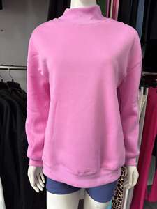 Sweat-shirt à col rond pour homme, coupe classique, col montant, épaules tombantes, logo personnalisé, respirant, pulls d'hiver, numérique 100% - Product Image 4