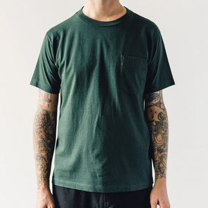 T-shirts pour hommes en jersey 100% coton biologique, manches courtes, t-shirt personnalisé, t-shirt d'été avec poche pour hommes, t-shirt blanc pour hommes - Product Image 5