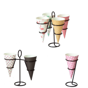 Support à cupcakes et cornets de glace en métal de qualité supérieure – Présentoir haut de gamme pour fêtes, au prix le plus bas - Product Image 5