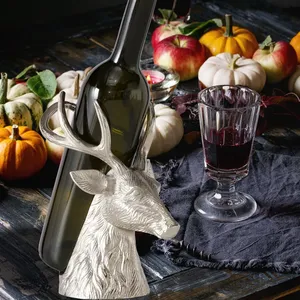 Export Handmade Metal Wine Bottle Stand Farmhouse Design Waterproof 5L Capacity Premium Bottle Holder for Dining <b>Table</b> - Product Image 6