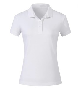 Chemise polo en piqué pour femme, coton et polyester, manches courtes, imprimée, pour le golf, le tennis, décontractée - Product Image 5