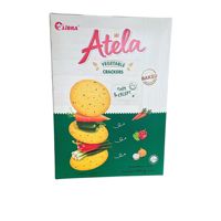 LIBRA ATELA VEGETABLE 342g - Crackers croustillants fins aromatisés aux légumes, en boîte, spécialités vietnamiennes, goût sucré et salé, biscuits, produit FMCG