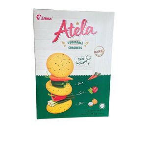 LIBRA ATELA VEGETABLE 342g Galletas crujientes finas con sabor a verduras, en caja, comida vietnamita, sabor dulce y salado, producto FMCG - Product Image 3