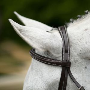 Bridon et rênes en cuir véritable faits à la main pour chevaux, ajustement confortable, pour l'équitation en trail et les compétitions de course, caractéristiques durables - Product Image 3