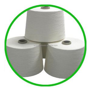 Hilo de algodón peinado blanco 100% 24s/1 hilo de tejer y ganchillo hilado suave de extremo abierto para tejer y tejer - Product Image 1