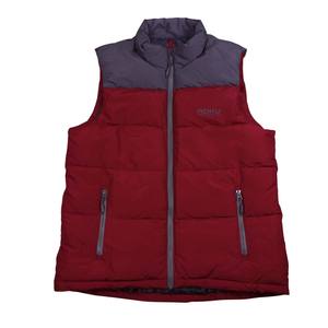 Haute qualité hommes décontracté solide sans manches gilet Logo personnalisé bulle bouffant gilets veste grande taille chaud épaissi pull gilets - Product Image 5
