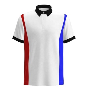 เสื้อโปโลสำหรับผู้ชายเสื้อกอล์ฟผ้าโพลีเอสเตอร์ผ้าสแปนเด็กซ์ระบายอากาศได้ดีแห้งเร็วผ้าคอตตอนธรรมดา - Product Image 1