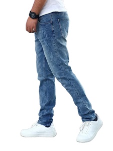Pantalon en jean décontracté pour homme, mi-extensible, adouci, de haute qualité, écologique, coupe-vent, 4 saisons - Product Image 3