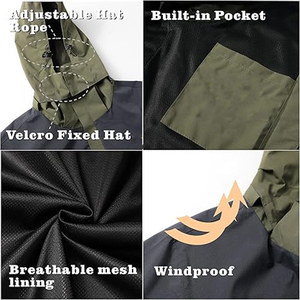 Rain Jackets Professional Outdoor <b>Raincoat</b> Jackets Breathable Waterproof Windbreaker OEM Bulk - Product Image 6