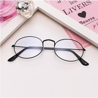 Gafas Redondas de Metal Ultrafinas, Montura Completa, Retro, para Prescripción Óptica