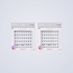 Extensions de cils volumineuses Olrio sans colle, cils individuels, paquet unique PLUS transparents courts, 2 types (choisissez 1) faux cils - Product Image 5