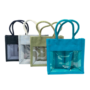 Pochette à bijoux en toile de jute naturelle, sac cadeau personnalisé imprimé pour bagues, boucles d'oreilles, bracelets - Product Image 5