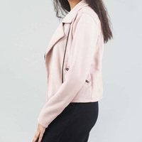 Nouvelles vestes en cuir pour femmes, couleur unie, élégantes, entièrement tendance, style optimal, respirantes, fermeture éclair, en cuir véritable pour adultes