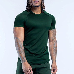 T-shirt de sport pour homme, manches courtes, personnalisable avec logo, en tissu extensible léger et respirant, pour entraînement et fitness. - Product Image 1