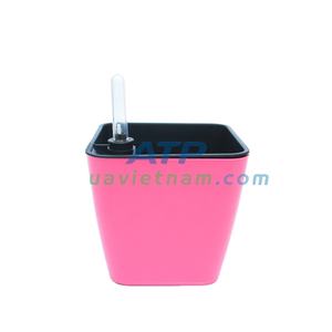 Pot de fleur en plastique auto-arrosant de 13cm, durable et léger, résistant aux fissures avec drainage, parfait pour les plantes d'intérieur et le jardin. - Product Image 5