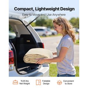 Bâche de remplacement pour abri de voiture 12 x 20 pieds, robuste, résistante aux UV et imperméable, pour abri de voiture portable, tente de garage, abri de voiture C - Product Image 5