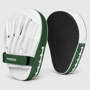 Webson Boxing <b>Focus</b> Mitts Leather Training Punching <b>Pad</b> Adjustable Wrist Strap Martial Arts Equipment Red Black White custom - Product Image 3