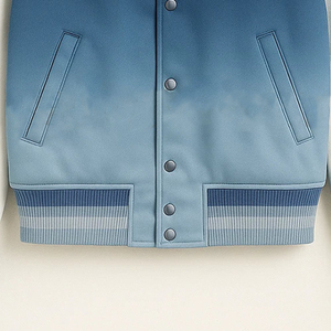 Vestes universitaires pour hommes à dégradé de couleurs, personnalisez votre style, manches longues, boutonnées, style universitaire - Product Image 5