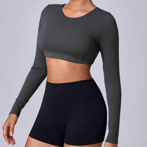 Ropa Deportiva Cómoda, Transpirable y Ligera para Gimnasio, Top de Yoga para Mujer, Ropa Deportiva Activa, Servicio OEM, Precio Bajo, en Stock - Product Image 5