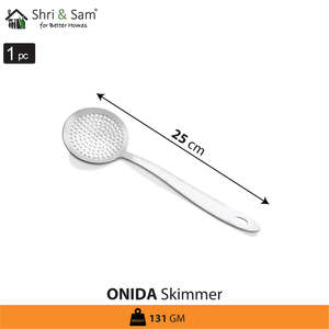 Onida Stainless Steel Skimmer Utensil for Efficient Skimming Durable Kitchen <b>Tool</b> - Product Image 5