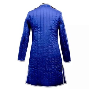 Chaqueta Gambeson para Hombre, Manga Larga, Algodón Grueso Acolchado, Abrigo Azul con Cuello Mandarín, Disfraz Medieval - Product Image 3