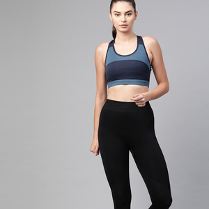 Full Supportive High Support Breathable Fitness Yoga Heat-Transfer Printed Customize Spandex/Nylon Women Sports <b>Bra</b> Removable - Product Image 3