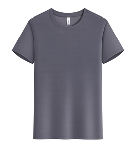 T-shirt Homme Personnalisé Coupe Droite Col Rond Manches Courtes 100% Coton Couleur Unie Décontracté Coupe Jersey Longueur Standard Vente en Gros - Product Image 1