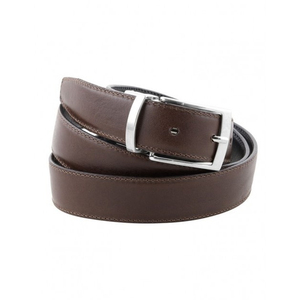 Cinturón de Cuero Encerado Resistente al Agua para Hombre, Diseño Clásico Liso, Correa de Cintura Resistente y Duradera, Accesorio - Product Image 1