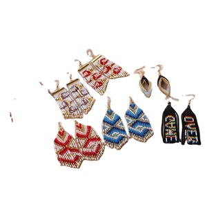 Pendientes de Lujo Hechos a Mano con Cuentas de Semillas en Forma de Pájaro 2025 de Alta Calidad Personalizables - Product Image 2