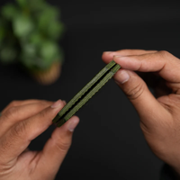 Dompet Klip Uang Kulit Asli Premium, Buatan Tangan, Tipis, Tahan Lama, Desain Minimalis untuk Perjalanan, Dilengkapi Kantong Koin