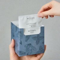 8 Sachets de thé PLA, Infusion de plantes coréenne de qualité supérieure à la menthe et à la racine de réglisse, Thé glacé Damccot, Mélange Clear Mind, Carton d'exportation