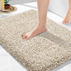 Hot Selling 17"x24" Microfiber Bath <b>Mat</b> Super Absorbent Non-Slip Floor Thick Plush Shaggy Tufted <b>Bathroom</b> Rug Washable Hotel - Product Image 3